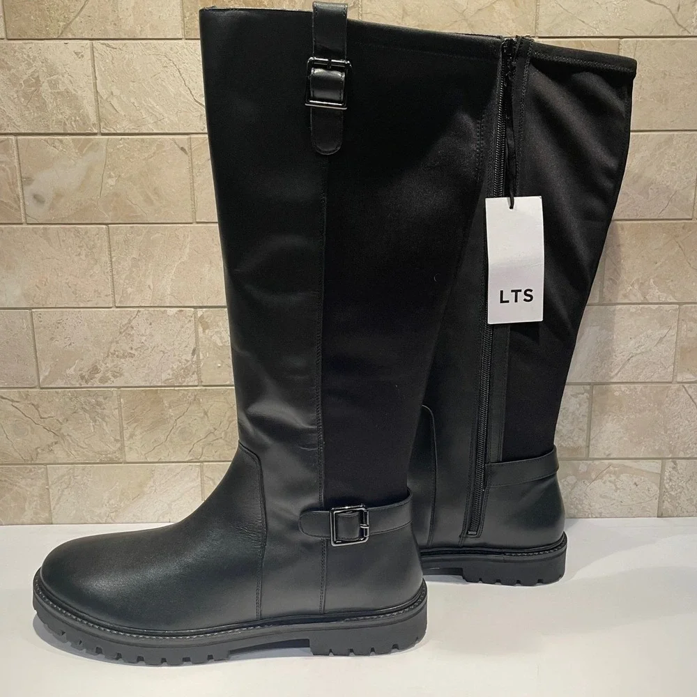 long tall sally Black Over-the-Knee Riding Boots